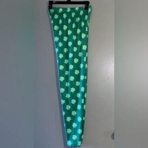 Shamrock Saint Patrick’s Day Green Leggings Size XL